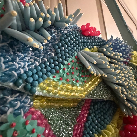 Handcrafted Multicolor Beaded Women's Bag - Picture 8 of 8